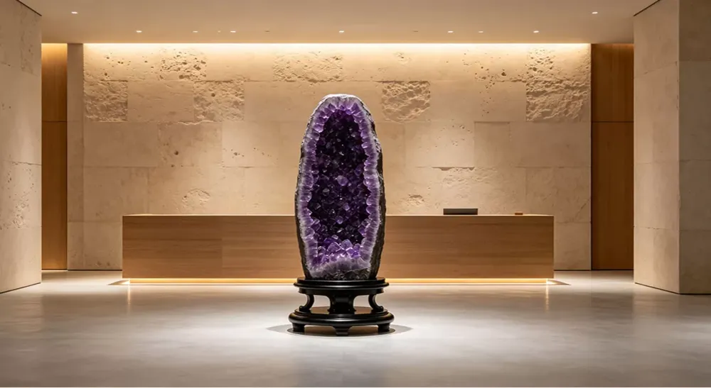 How Spas & Wellness Centers Use Large Statement Crystals for Decor & Income